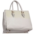 Picture of Xardi London White Embossed Patent Leather Shoulder Bag