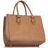 Picture of Xardi London Nude Embossed Patent Leather Shoulder Bag
