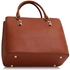 Picture of Xardi London Brown Style 2 Extra Large Laptop Weekender Ladies Tote Bag