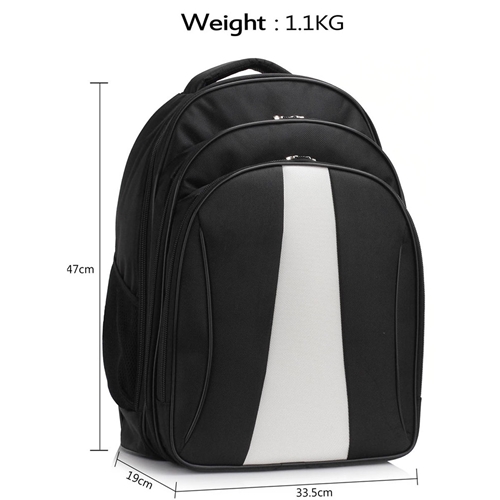 Picture of Xardi London Black/White Unisex Cabin Backpack Baggage  