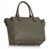 Picture of Xardi London Grey Wide Leather Ladies Tote Bag