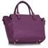 Picture of Xardi London Purple Wide Leather Ladies Tote Bag