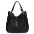 Picture of Xardi London Black Large Soft Faux Leather Hobo Bags