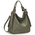 Picture of Xardi London Grey Large Soft Faux Leather Hobo Bags