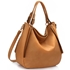 Picture of Xardi London Nude Large Soft Faux Leather Hobo Bags