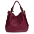 Picture of Xardi London Purple Large Soft Faux Leather Hobo Bags