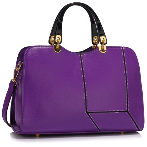 Picture of Xardi London Purple Soft Faux Leather Women Office Day Bags 
