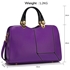 Picture of Xardi London Purple Soft Faux Leather Women Office Day Bags 