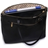 Picture of Xardi London Black Extra Large Plain Zip Tote Faux Leather Grab Handbag