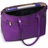 Picture of Xardi London Purple Extra Large Plain Zip Tote Faux Leather Grab Handbag