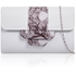 Picture of Xardi London White Snake Animal Print Faux Leather Women Evening Bag