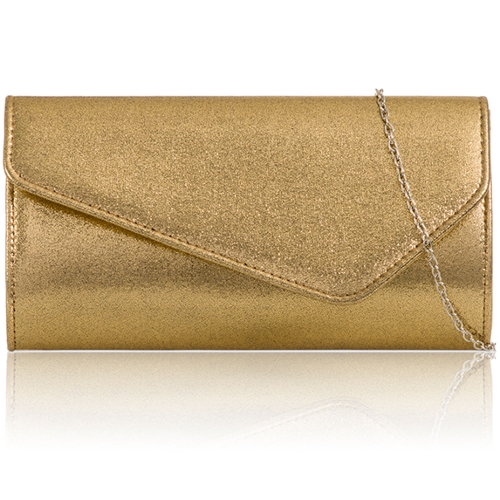 Picture of Xardi London Gold Shimmer Faux Leather Women Wedding Bag