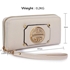 Picture of Xardi London Cream Style 2 Wristlet Large Ladies Faux Leather Wallet