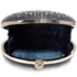 Picture of Xardi London Navy Small Diamante Oval Clutch Bag