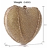 Picture of Xardi London Gold Heart 1 Small Hard Minaudiere Diamante Clutch Bag