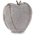 Picture of Xardi London Silver Heart 2 Small Hard Minaudiere Diamante Clutch Bag