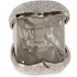 Picture of Xardi London Silver Heart 2 Small Hard Minaudiere Diamante Clutch Bag