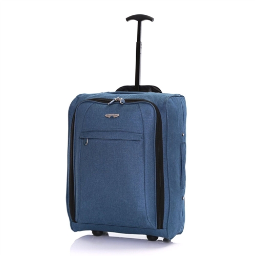 Picture of Xardi London Teal Canvas Borderline Hand Luggage Cabin Baggage