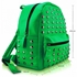 Picture of Xardi London Green Studded Medium Kid School Backpack