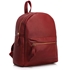 Picture of Xardi London Burgundy Faux Leather Medium Kid School Backpack