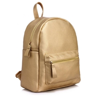 Picture of Xardi London Gold Faux Leather Medium Kid School Backpack