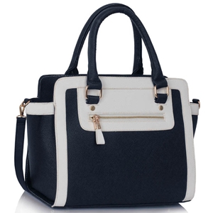 Picture of Xardi London Navy/White Style 1 Monochrome Multi Women Handbags