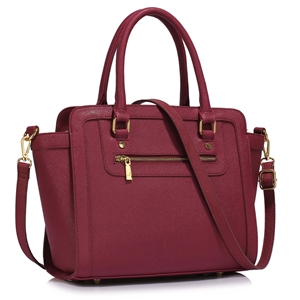 Picture of Xardi London Burgundy Style 1 Monochrome Multi Women Handbags