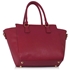 Picture of Xardi London Burgundy Style A Zipper Women Tote Handbag