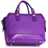 Picture of Xardi London Purple Buckle Detailed Women Tote Bag