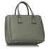 Picture of Xardi London Grey Large Faux Leather Women Tote Handbag