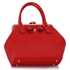 Picture of Xardi London Red Faux Leather Framed Women Satchel Handbag