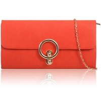 Picture of Xardi London Scarlet Flap Over Women Evening Clutch Bag