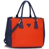 Picture of Xardi London Blue/Orange Large Women Grab Tote Bag