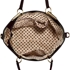 Picture of Xardi London Brown Plain Patent Embossed Bow Charm Patent Tote Bag