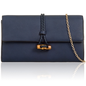 Picture of Xardi London Navy Women Faux Leather Evening Bag