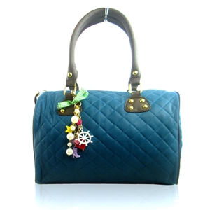 Picture of Xardi London Blue Women Barrel Quilted Bag 