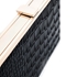 Picture of Xardi London Burgundy Hard Compact Boxy Croc Pattern Clutch Bag