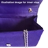Picture of Xardi London L Purple Envelope Shaped Faux Suede Small Clutch Bag 