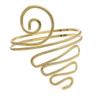 Picture of Xardi London Snake Band Gold Alloy Funky Long Cuff Bangles For Women