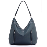 Picture of Xardi London Navy Large Twin Handle Faux Leather Hobo Bag