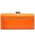 Picture of Xardi London Orange Plain Trifold Bobble Clasp Wallet