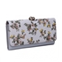 Picture of Xardi London Light Grey Floral Matinee Clasp Purse 