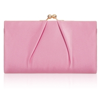 Picture of Xardi London Pink Small Satin Frame Wedding Clutch Purse