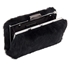 Picture of Xardi London Black Brushed Feather Designer Clutch Bag