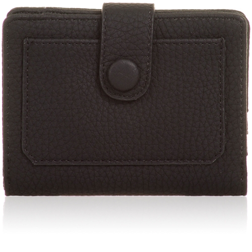 Picture of Xardi London Black Textured Small Bi-fold Travel Card Wallet