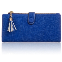 Picture of Xardi London Royal Blue Bifold Faux Leather Ladies Purse Wallet