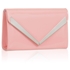 Picture of Xardi London Pink V-Bar Envelope Patent Leather Prom Clutch