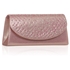 Picture of Xardi London Pink Gems Round Flap Glitter Clutch Bag