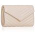 Picture of Xardi London Beige 2 in 1 Small Quilted Clutch Purse with Card Slots