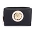 Picture of Xardi London Black Faux Leather Small Patent Trifold Purse